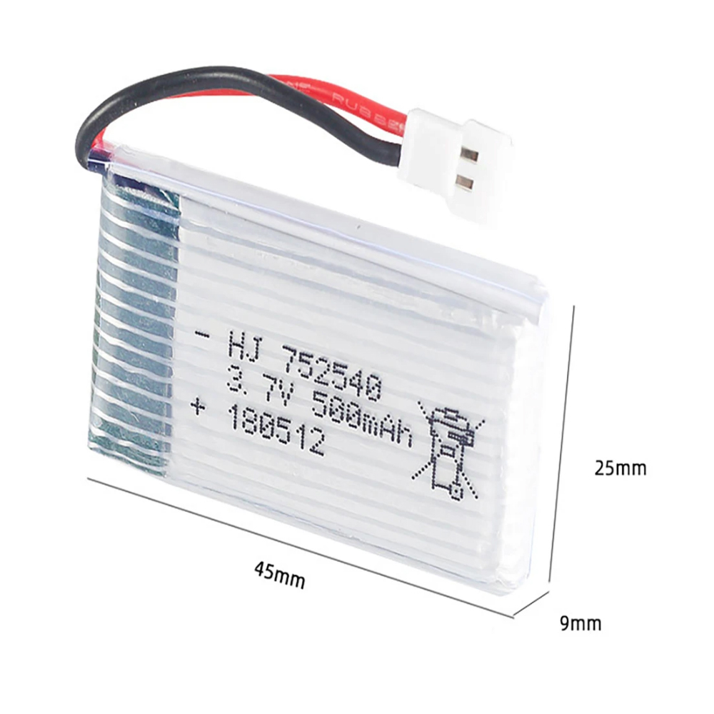 H31 Akku 3,7V 500mAh 752540    – Rc Helicopter Coaxial Bewertung und Preis
